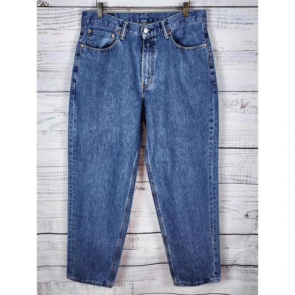 Levis 560 Loose Tapered Blue Jeans Men's Sz 33x30 Comfort Fit Med Wash Denim